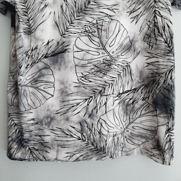 URBAN HERITAGE Crewneck T-shirt Tropical Leaf Print Tie-Dye Men's Sz M - Picture 7 of 9